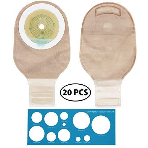  One Piece Ostomy Colostomy Bags, Ostomy Supplies, Drainable Ostomy  Pouch for Ileostomy Stoma Care, Cut to Fit(20-70mm), Box of 10 : Health &  Household