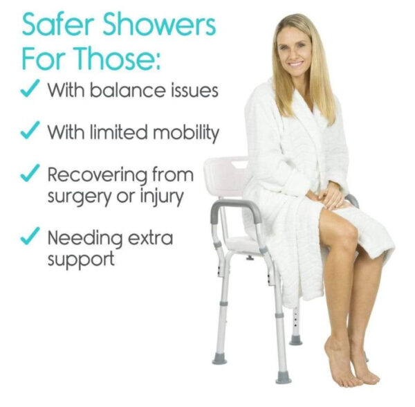 Diagnostic VIVE- Shower Chair With Back