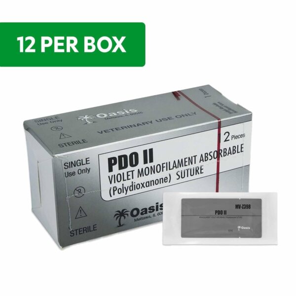 Consumables Oasis 3-0 PDO II Violet Polydioxanone Suture – 1pc