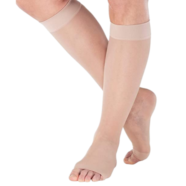 Website Medical Varicose Compression Stockings – Large – Beige – Knee High -SBTZ/SBTO