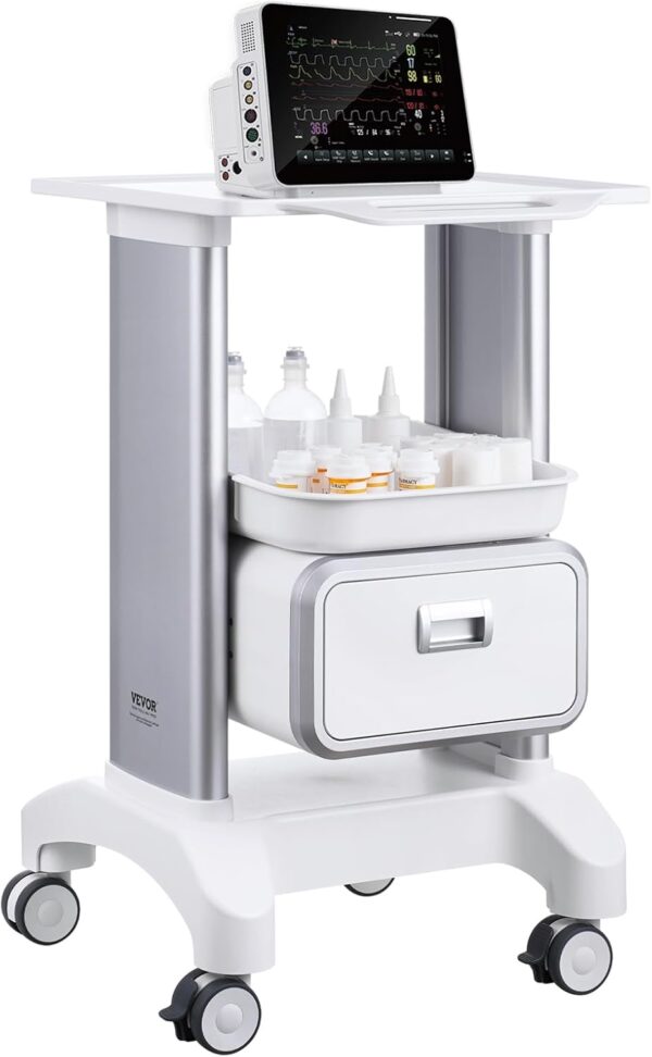 Ultrasound Cart with Wheels and Trays - SBTZ