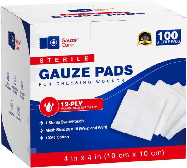 Gauze Pads (Sterile)-12 Ply -SBTZ