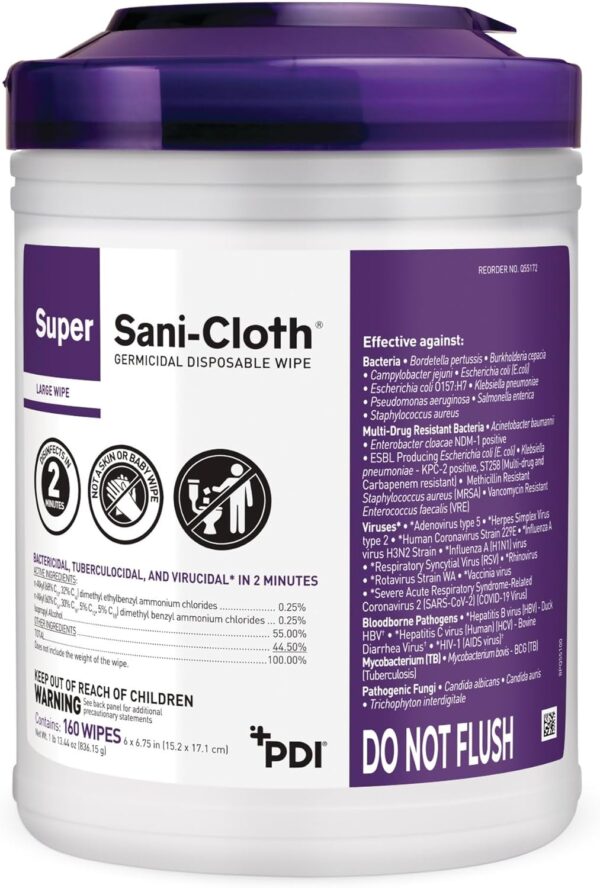 Super Sani-Cloth Germicidal Disposable Wipe - SBTZ