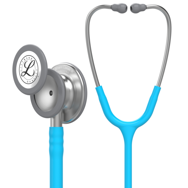 Littmann Classic III Monitoring Stethoscope - Turquoise Blue/Standard - SBTZ