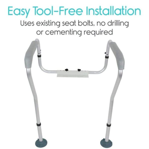 Toilet Safety Rail - Vive - SBTZ/SBTO